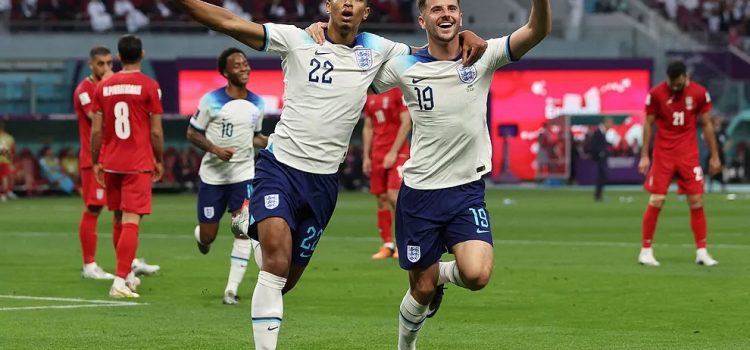 Inglaterra gana por goleada a Irán en su debut mundialista