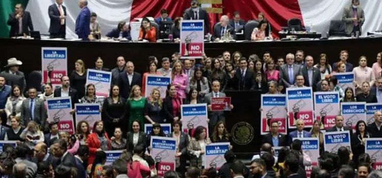 Rechazan diputados reforma electoral