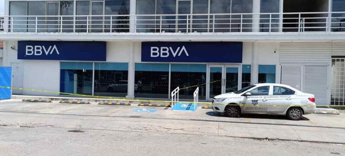 Intento de robo en sucursal bancaria de BBVA en Mérida