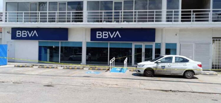 Intento de robo en sucursal bancaria de BBVA en Mérida