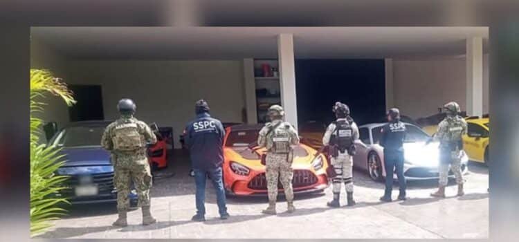 Aseguran Ferraris, Lamborghinis y McLaren en cateo en Mérida Aseguran Ferraris, Lamborghinis y McLaren en cateo en Mérida