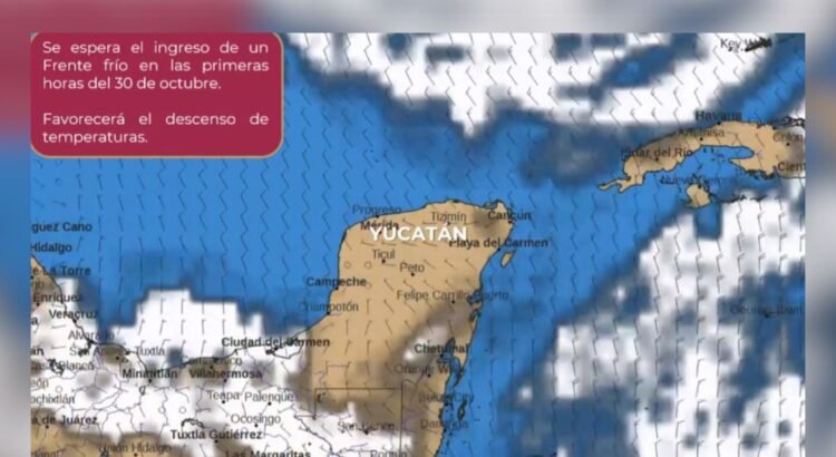 Descenso de temperaturas y primer “norte” marcan la semana en Yucatán Descenso de temperaturas y primer “norte” marcan la semana en Yucatán