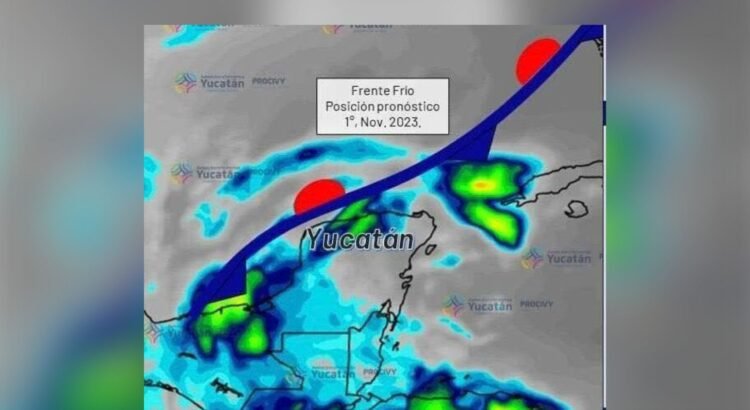 Nuevo frente frío en Yucatán traerá vientos y lluvias ligeras sin afectar clima cálido