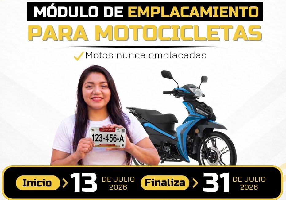 Conkal tendrá módulo de emplacamiento para motocicletas