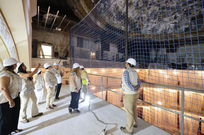 Aceleran los trabajos de restauración del teatro Peón Contreras para que concluyan en dos años