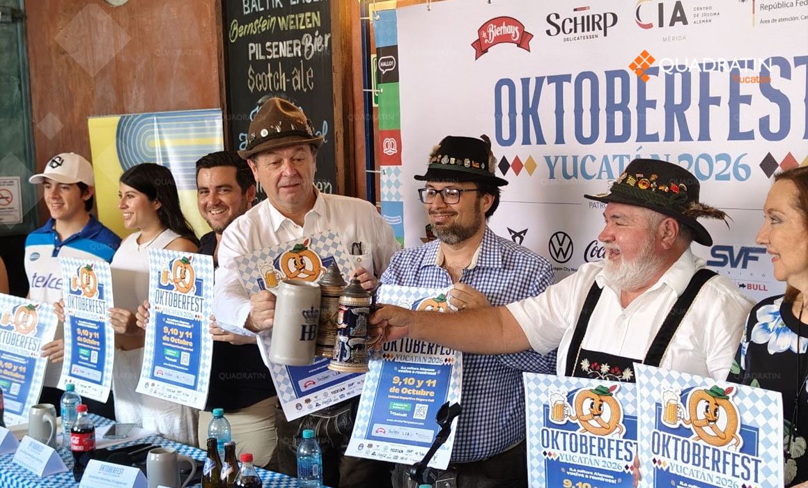 El Oktoberfest Yucatán 2026 llegará con gastronomía, cerveza y cultura alemanas