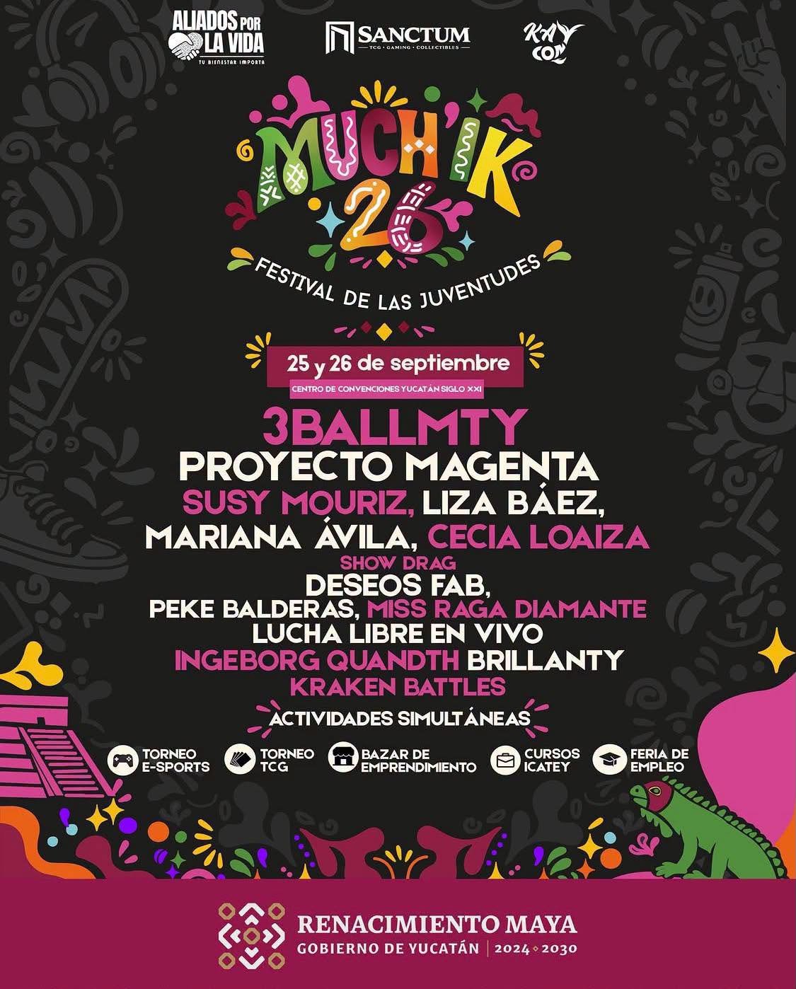 Invitan a la 2° edición del Festival de las Juventudes Much’ik 2026