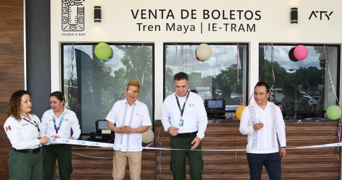 Tren Maya abre taquilla en el Parque de La Plancha de Mérida